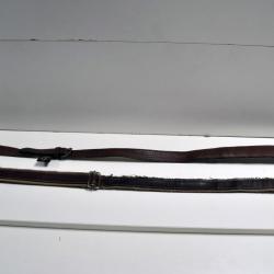 Lot de 2 bretelles en cuir pour carabine