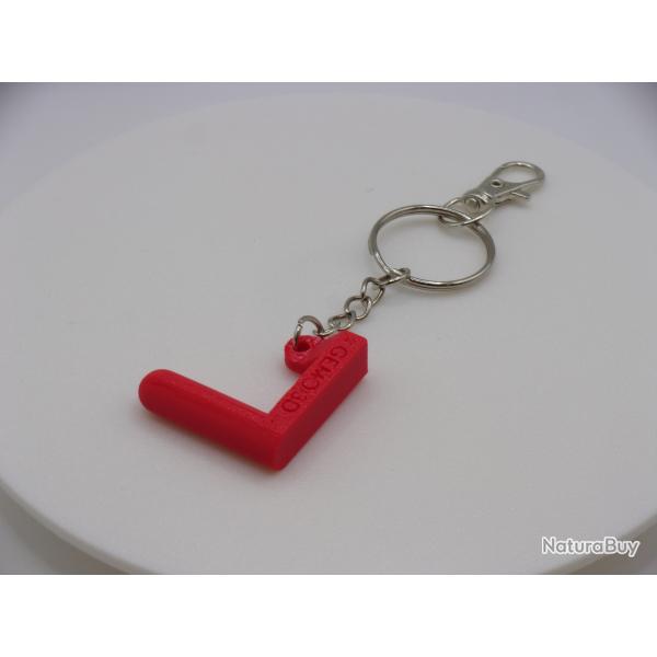 TEMOIN CHAMBRE VIDE 9MM PORTE CLEF