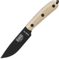 Couteau fixe - Esee 4 modifi&eacute; &eacute;tui cuir ES4HM