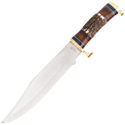 Couteau fixe de chasse et outdoor Marble Stag Bowie