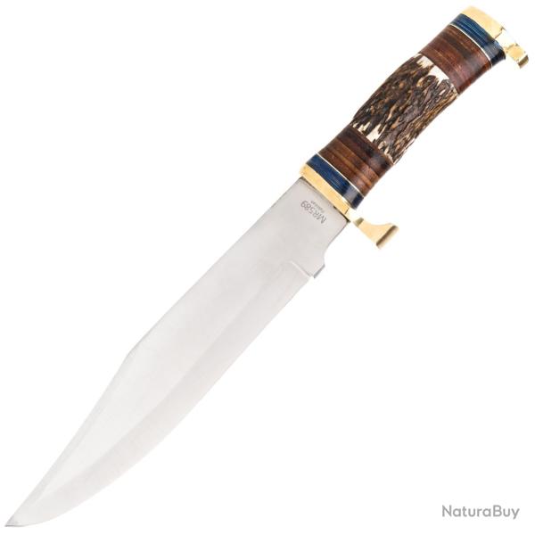Couteau fixe de chasse et outdoor Marble Stag Bowie