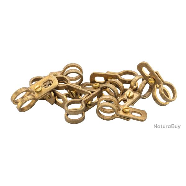 LOT DE 10 BAGUES ATTACHES CANARD COLVERT LAITON