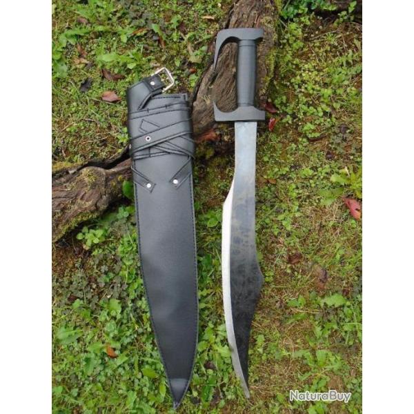 Sabre Ep�e De L�onidas de Sparte Thermopyles Spartan Les 300 Lame Acier Carbone Affut�e Etui