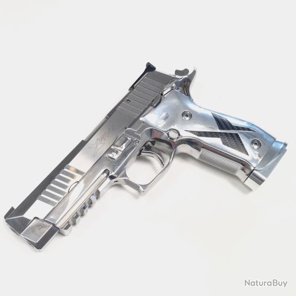 Pistolet x-five chrome carbone 9x19
