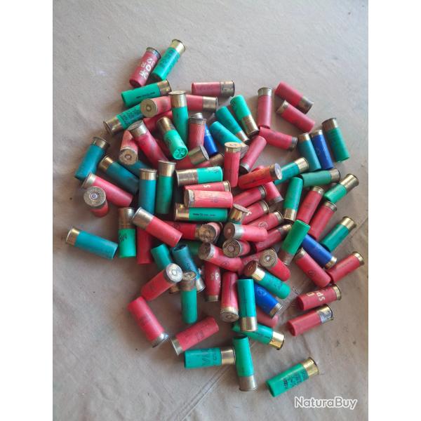 Lot de 91 cartouches de chasse calibre 12.
