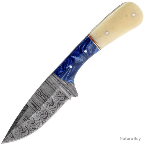 Couteau fixe Rite edge Skinner Os de chameau et damas