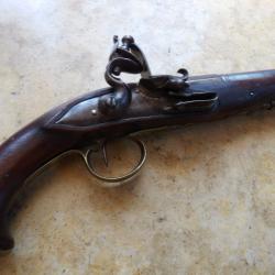 pistolet de voyage R&eacute;volutionnaire 1&deg; Empire sortie canon en boule