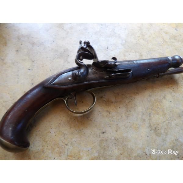 pistolet de voyage R�volutionnaire 1� Empire sortie canon en boule