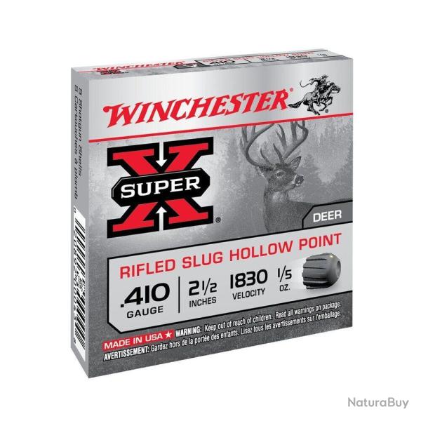 Balles 410/63 Slug Super X Rifled Hp 6G X5