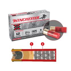 Cartouches 12/70 Chevrotine 9GR X00 Buck X5