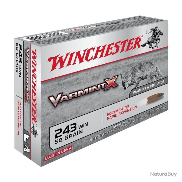 Balles 243WIN Varmint X 58 gr X20