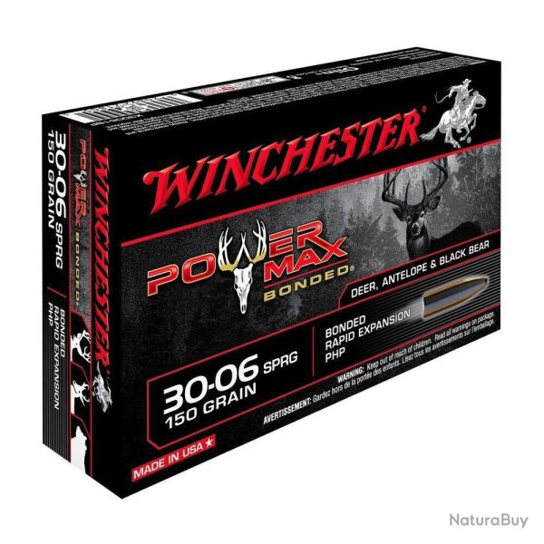 Balles 30-06SPR Power Max Bonded 150GR X20