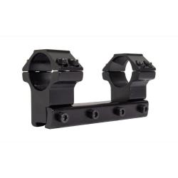 Montage Monobloc 2 Colliers 25.4 mm H 21 mm Rail 11 mm