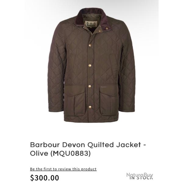 Barbour devon quilted