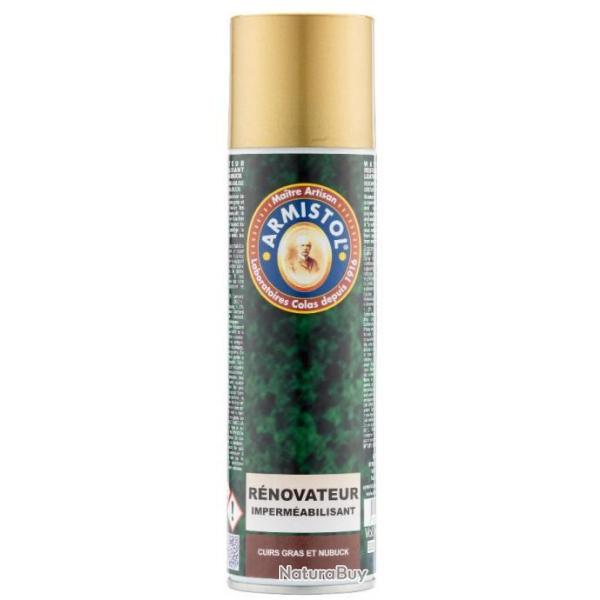 RENOVATEUR IMPERMEABILISANT CUIRS GRAS & NUBUCKS ARMISTOL 250 ML