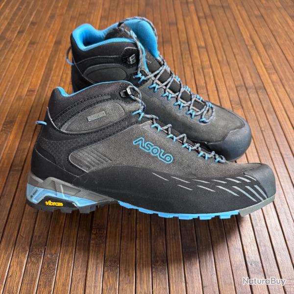 Chaussure de randonn�e mid ASOLO ELDO MID LTH GV graphite/blue moon PRIX LE MOINS CHER DESTOCKAGE !!