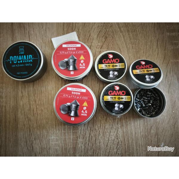 Lot plomb 4.5 mm air comprim�