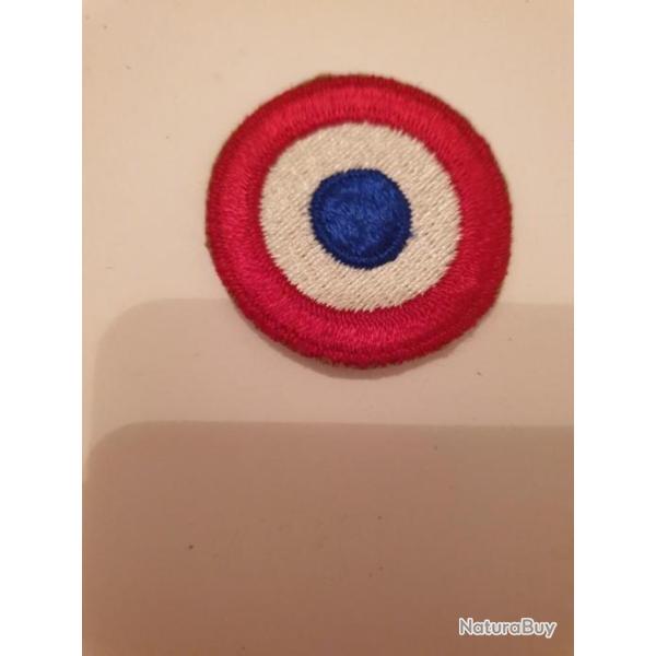 Cocarde tricolore en tissu ORIGINALE , JAMAIS UTILIS�E   ( 1 )