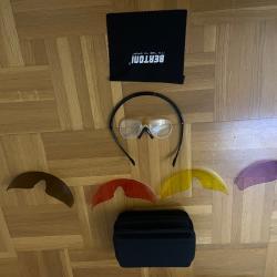Bertoni Lunettes de Tir Sportif avec 4 Verres Interchangeables