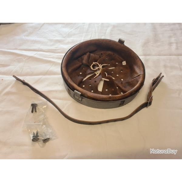 Int�rieur 62 ( fonc� ) de casque + jugulaire 1943 + 3 rivets WW2 ( 0 )