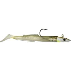 Leurre souple HYPERLASTICS Sandyll natural jig head 5.2 14g Ghost lancon