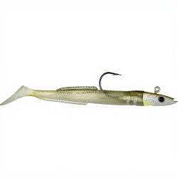 Leurre souple HYPERLASTICS Sandyll natural jig head 5.2 14g Ghost lancon