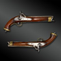 PAIRE de PISTOLET de la compagnie des Indes anglaises - Royaume-Uni - XIX&egrave;me si&egrave;cle