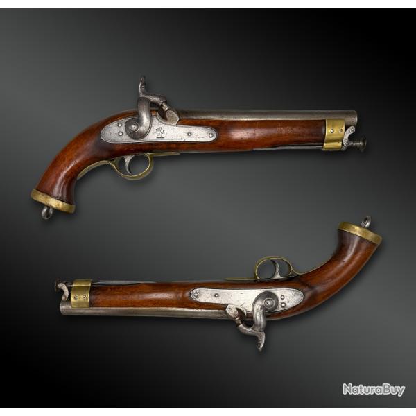 PAIRE de PISTOLET de la compagnie des Indes anglaises - Royaume-Uni - XIX�me si�cle