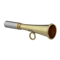 CORNE DE POCHE RONDE 12 CM LAITON POLI - ELLESS