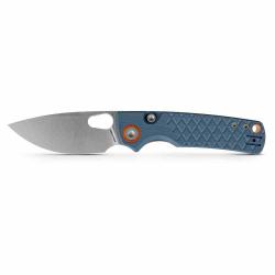Couteau Vosteed Porcupine Lame Acier 14C28N Manche G10 Bleu Top Liner Lock Clip VOSA2621