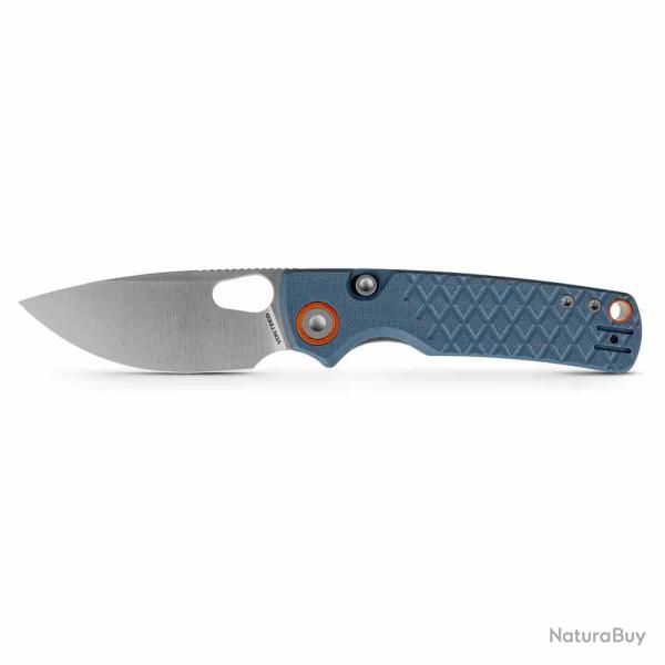 Couteau Vosteed Porcupine Lame Acier 14C28N Manche G10 Bleu Top Liner Lock Clip VOSA2621