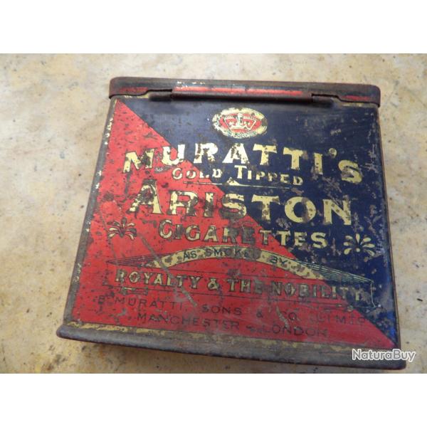 boite cigarette Muratti's ww1 premi�re ww2 seconde guerre Anglais parachutage maquis r�sistance