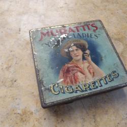 boite cigarette Muratti's ww1 premi&egrave;re  guerre Anglais Britannique tranch&eacute;e