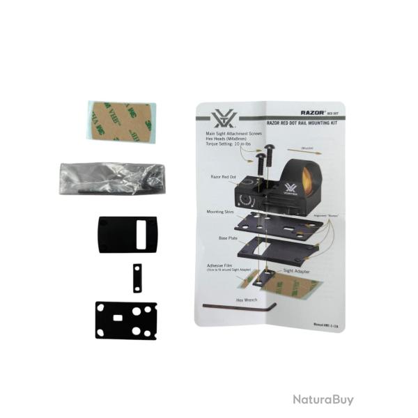 OP ACC - PLAQUE ADAPTATRICE VORTEX POUR GLOCK NON MOS VORTEX RAZOR