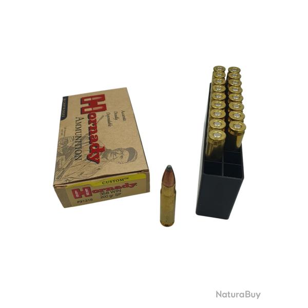 DESTO AMMO - BOITE DE 18 CARTOUCHES HORNADY 358 WINCHESTER 200GR SP CUSTOM
