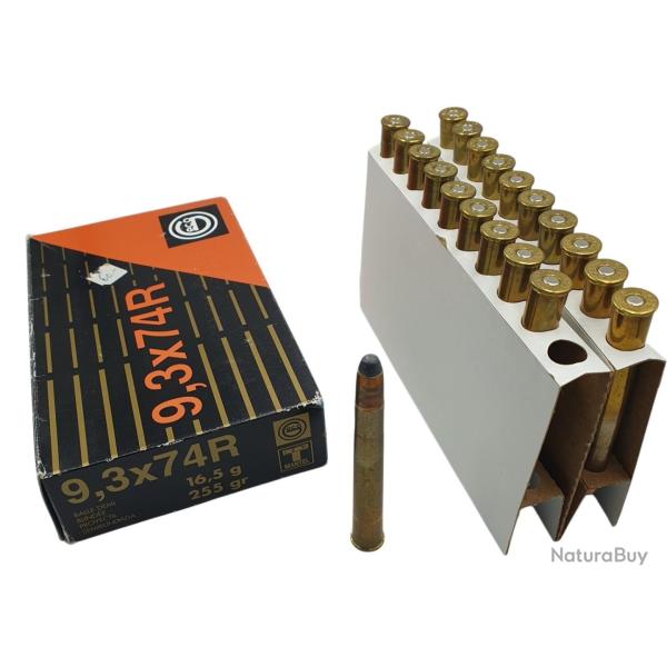 DESTO AMMO - BOITE DE 20 CARTOUCHES GECO 9.3x74R T - MANTEL 255Gr