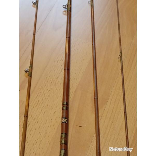 Canne � mouche bambou refendu