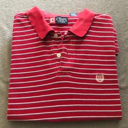 Polo Chaps Homme Taille L A Rayure Couleur Rouge Et Blanc