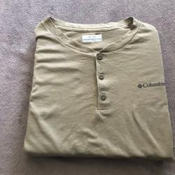 Tee Shirt Columbia Manche Longue Homme Taille XL Couleur Kaki Et Noir