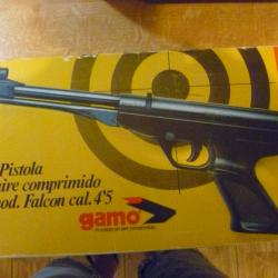 marque gamo. Pistolet &agrave; air comprim&eacute;, mod. Falcon cal.4'5