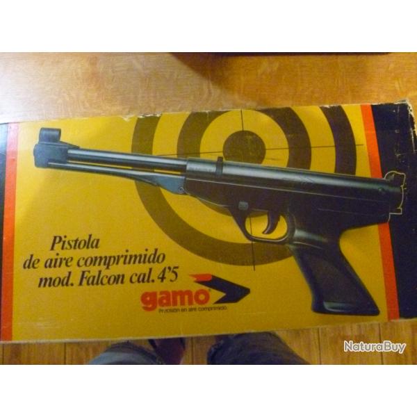 marque gamo. Pistolet � air comprim�, mod. Falcon cal.4'5