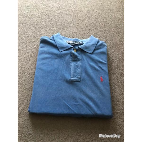 Polo Ralph Lauren Homme Taille XL Couleur Bleu Et Rouge