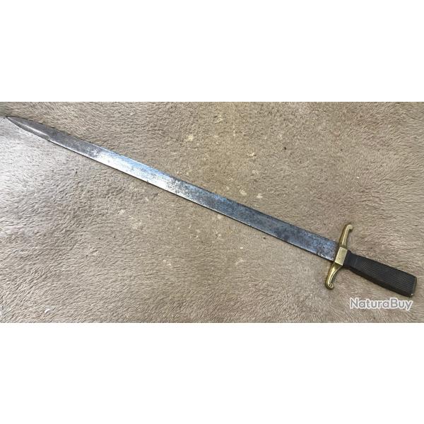 Ancienne dague de v�nerie Chasse 70cm lame �paisse