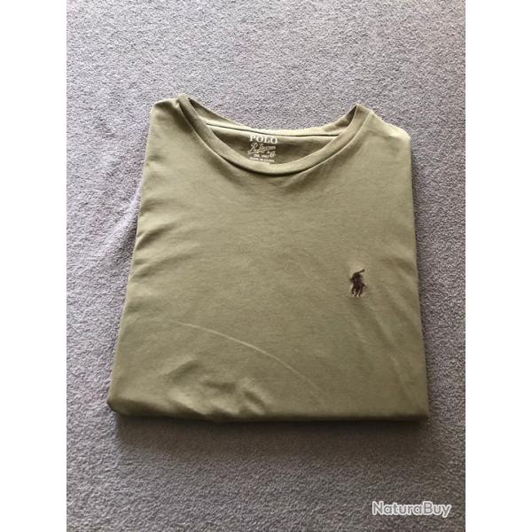 Tee Shirt Ralph Lauren Homme taille M Couleur Kaki