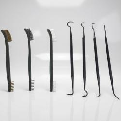 Kit de Pics & Brosses de Nettoyage pour Armes - Acier / Laiton / Nylon