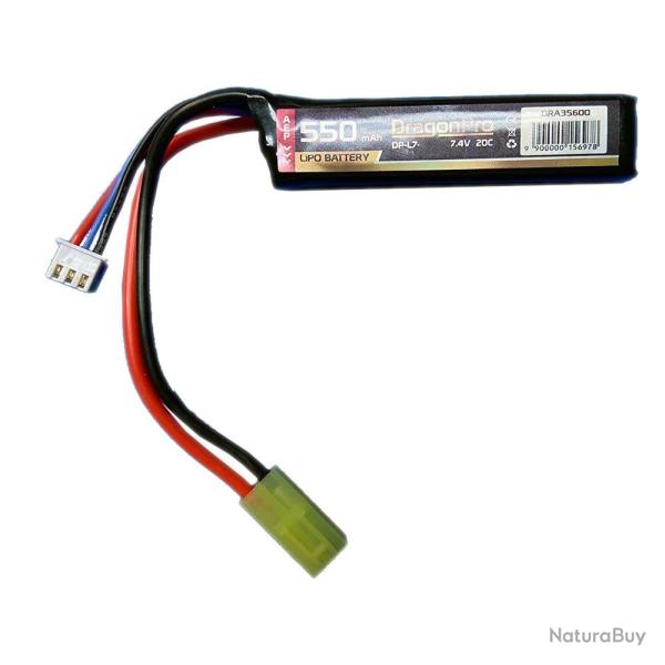 Batterie LiPo 7,4v Stick 550 mAh (DragonPro)
