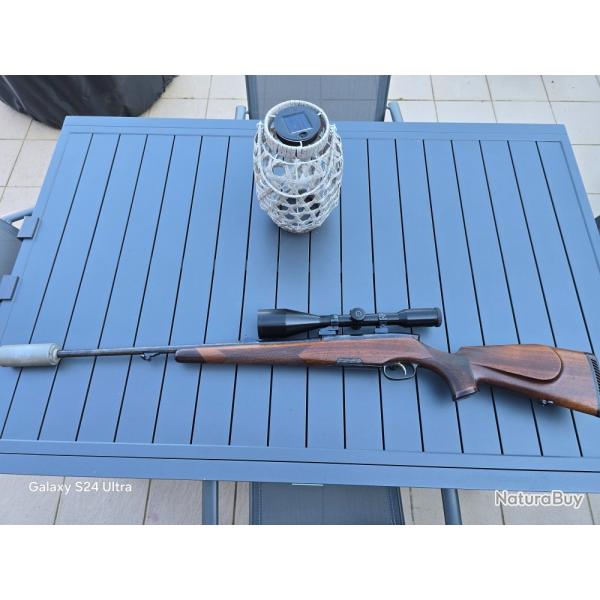 Carabine Steyr Mannlicher Luxus - Calibre 243 Winchester + lunette Schmidt et Bender 8x56