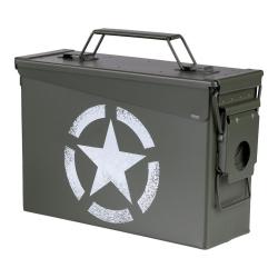 Caisse &agrave; munition &Eacute;toile Arm&eacute;e Am&eacute;ricaine - Cal. 30 mm - Vert