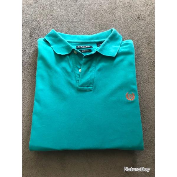 Polo Chaps Homme Taille XL Couleur Turquoise Et orange