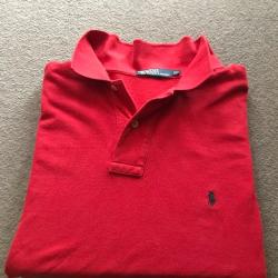 Polo Ralph Lauren Homme Taille XXL Couleur Rouge et noir